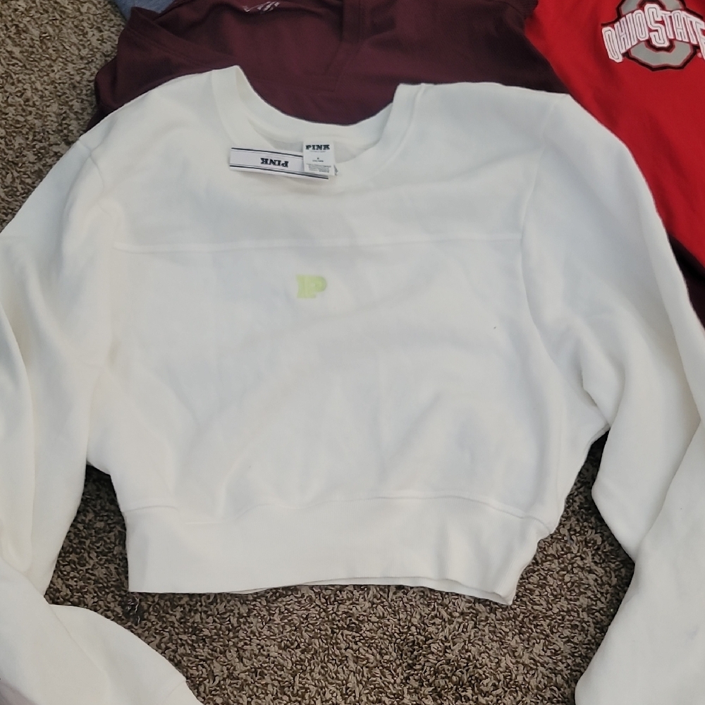 PINK White Sweatshirt Bundle